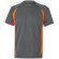 Camiseta técnica ojo de pájaro bicolor VL Slayer Gris/Naranja