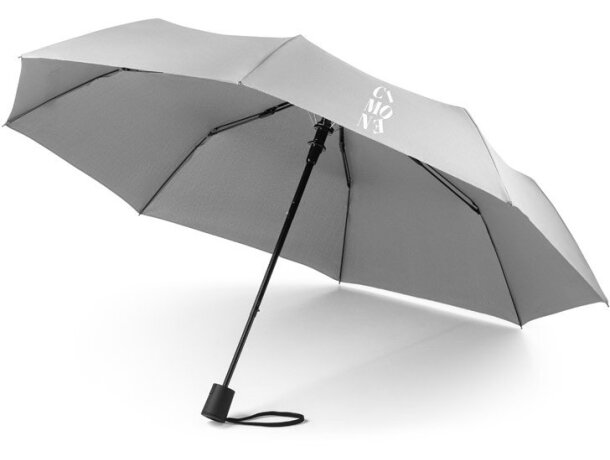 paraguas Cimone plegable rPET Gris claro detalle 1