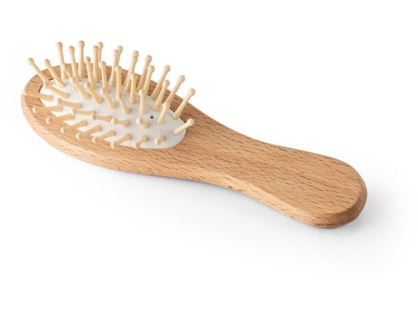 Cepillo para cabello dern de madera y bambú con cerdas naturales Natural detalle 7