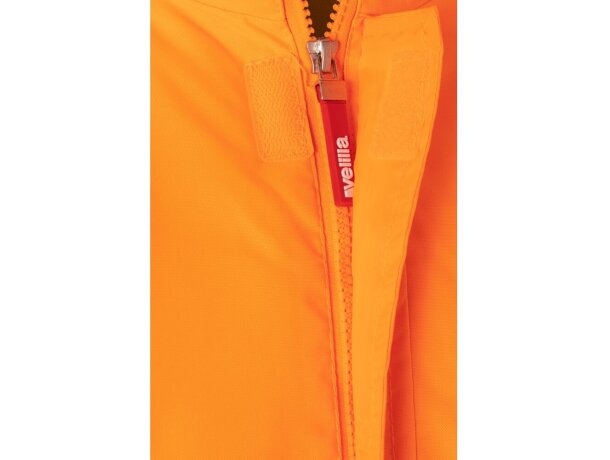 Parka bicolor themis large alta visibilidad reflectante Azul marino/Naranja detalle 4
