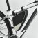 Bolsa para bicicleta de poliéster gris claro