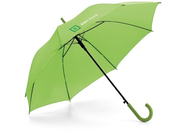 Paraguas Michael con apertura automática con logo verde claro