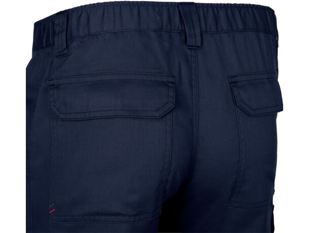 Pantalón de sarga multibolsillos Hermes con cintura elástica Azul marino detalle 23