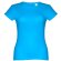 Camisetas manga corta corte entallado de algodón 150 g/m2 Thc Sofia Azul aqua detalle 19