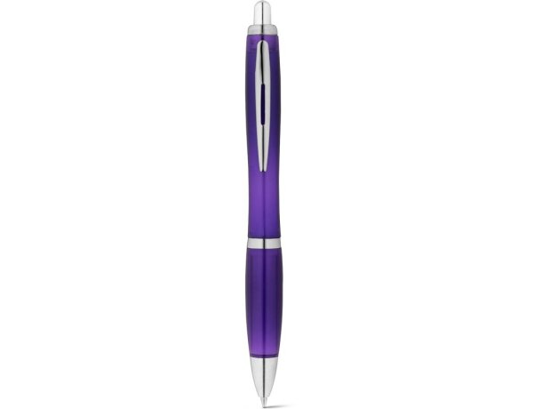Boli original para publicidad clip metálico metal tinta azul Hi!dea Swing Rpet Morado detalle 3