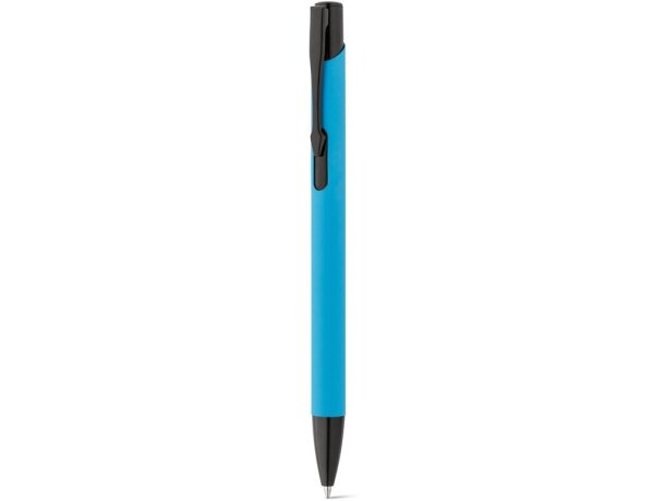 Bolígrafo de aluminio Poppins Azul claro detalle 3