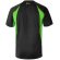 Camiseta técnica ojo de pájaro bicolor VL Slayer Negro/Verde detalle 6