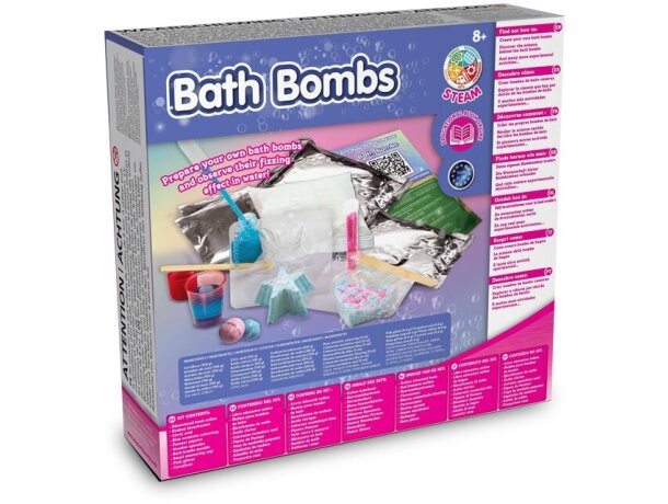 Kit bath bombs i science4you crea esferas de baño efervescentes Multicolor detalle 2