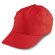 Gorra Campbel de poliester para hacer deporte rojo