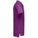 Polo Adam de algodón piqué cardado con cuello canalé Morado detalle 31