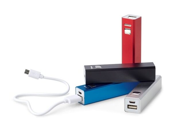 Power bank portátil en aluminio de 2200 mah