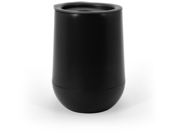 Vaso de viaje Adlington de PP con doble pared y aislante de aire Negro detalle 9