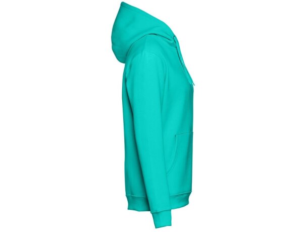 Sudadera unisex con capucha phoenix en algodón y poliéster Verde turquesa detalle 17