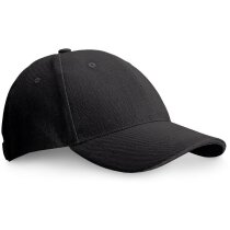 Gorra con logotipo algodón cepillado y con hebilla de metal