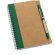 Bloc Asimov para notas en papel craft personalizada verde