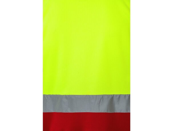 Polo alta visibilidad Cupid Large bicolor manga corta 4XL 5XL Rojo/Amarillo detalle 36