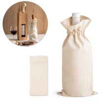 Bolsa algodón con cordón para botellas Jerome