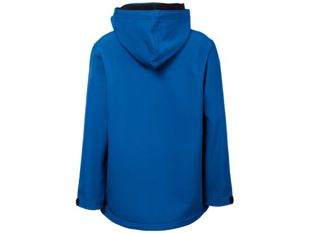 Chaqueta softshell infantil Zagreb Kids con capucha desmontable Azul royal detalle 9