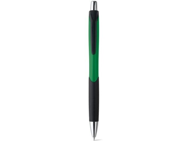 Bolígrafo grabado colorido con antideslizante verde
