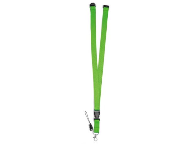 Lanyard Murray de poliéster doble barato verde claro