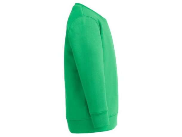 Sudadera niño Delta Kids algodón reciclado 300 g/m² Verde militar detalle 6