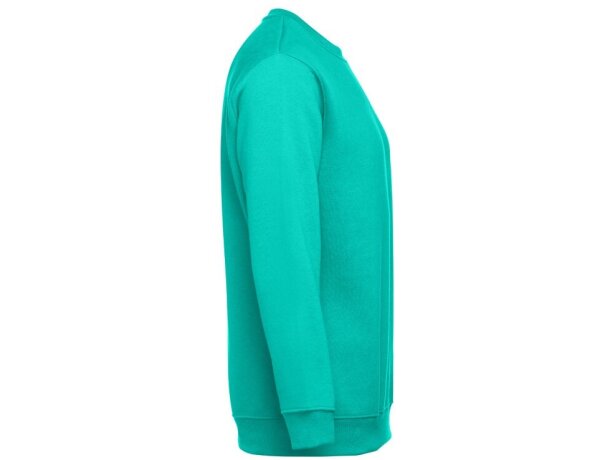 Sudadera Delta unisex de algodón y poliéster con interior cardado Verde turquesa detalle 9