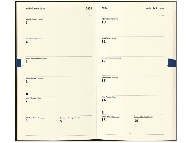 Agenda de corcho pomar pocket con planificación quincenal fsc detalle 1
