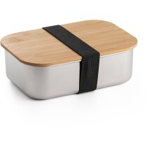 Fiambrera Shino acero inoxidable tapa bambú