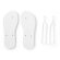 Pantuflas Bali con suela de eva sublimable talla l/xl (40-43) Blanco detalle 3