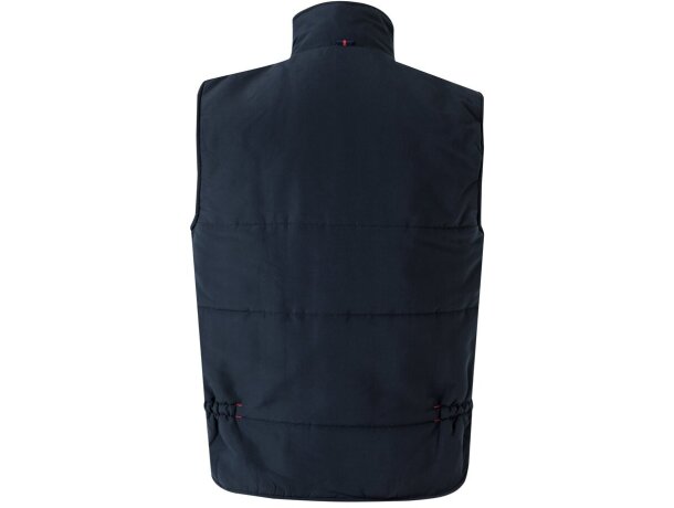 Chaleco acolchado bicolor multibolsillos unisex VL Nergal Azul marino/Rojo detalle 37