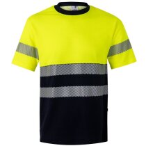 Camiseta piqué bicolor Bastet reflectante