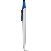 Bolígrafo metalizado con clip y puntero para empresas azul personalizado Bolígrafo metalizado con clip y puntero para empresas azul personalizado