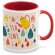 Taza Mocha de cerámica 350 mL rojo