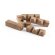 Puzzle Nivek de bambú en forma de estrella para niños Natural detalle 3