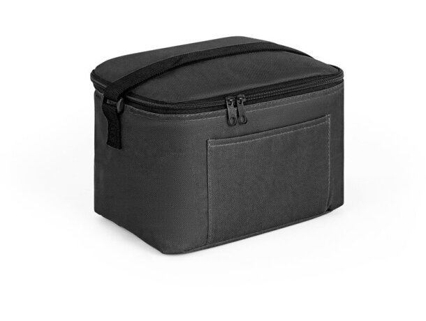 Bolsa térmica Cancun poliéster reciclado 600D con interior PEVA Negro detalle 18