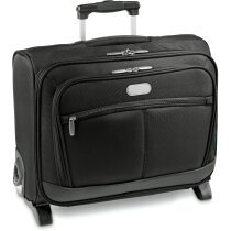 Trolley rígido de polipiel con interior acolchado personalizado negro Trolley rígido de polipiel con interior acolchado personalizado negro