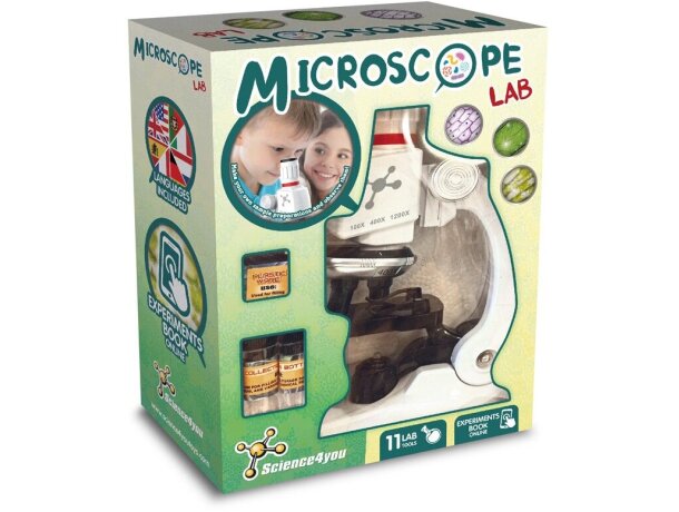 Microscopio educativo microscope con accesorios científicos Multicolor detalle 8