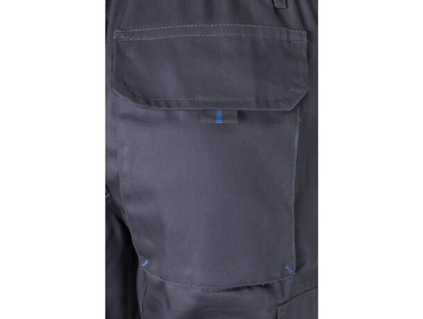 Pantalón de sarga multibolsillos bicolor VL Hypnos Gris/Azul claro detalle 38