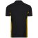 Polo piqué bicolor Supay manga corta con cuello en canalé Negro/Amarillo detalle 30