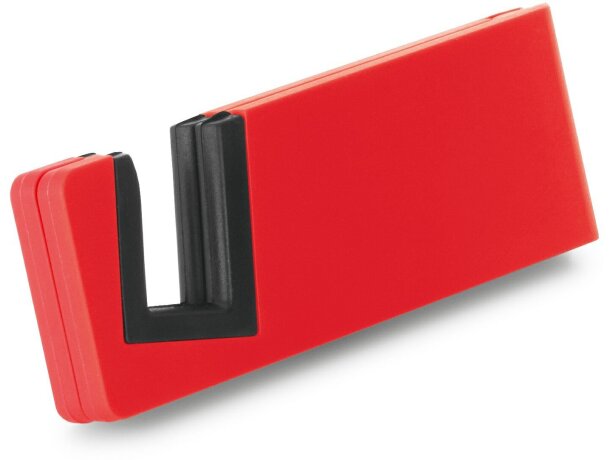 Soporte con ranura para móvil rojo personalizado