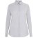 Camisa oxford Prithvi mujer elástica manga larga Gris claro