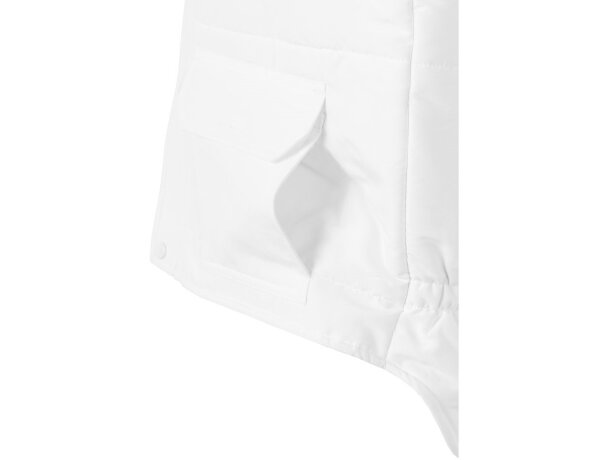 Chaleco acolchado multibolsillos Vl Mefitis poliéster 220 g/m² Blanco detalle 26