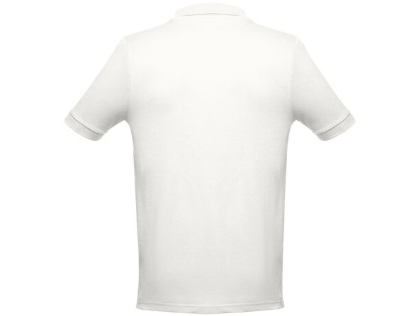 Polo Adam II de algodón 195 g/m² para hombre Blanco pastel detalle 8