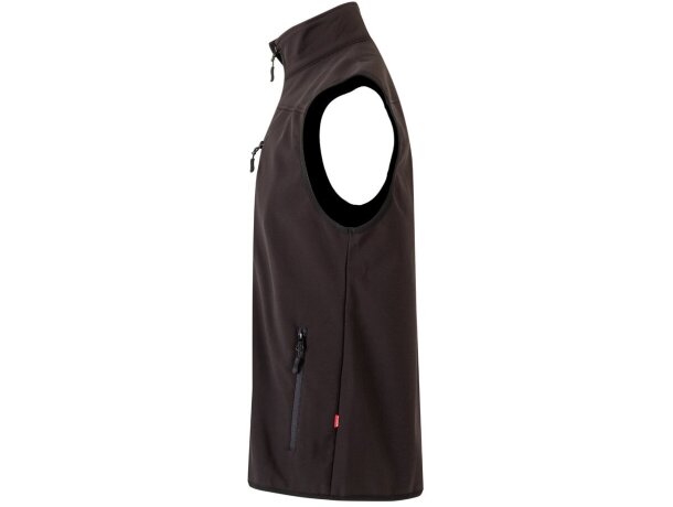 Chaleco soft shell Varuna con forro polar y cremallera invertida Negro detalle 15