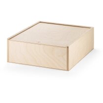 Caja contrachapado natural con tapa corredera