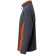 Chaqueta polar bicolor Geras con cinco bolsillos y cremallera Gris/Naranja detalle 31