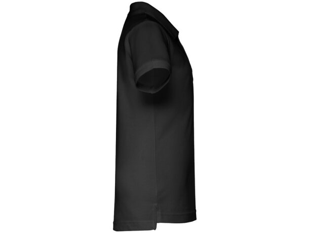 Polo Adam Kids de algodón para niños con cuello canalé Negro detalle 24