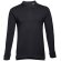 Polo Bern de manga larga en algodón 210 g/m² para hombre Negro detalle 28