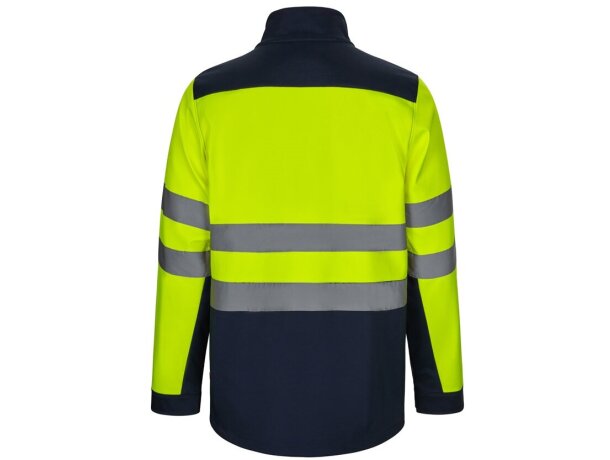 Chaqueta soft shell bicolor hestia large alta visibilidad Azul marino/Amarillo detalle 13