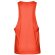 Camiseta sin mangas Ibiza de algodón cardado 140 g/m² Naranja coral detalle 15